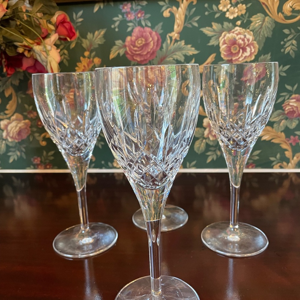 WATERFORD LISMORE NOUVEAU GOBLET. Set of four